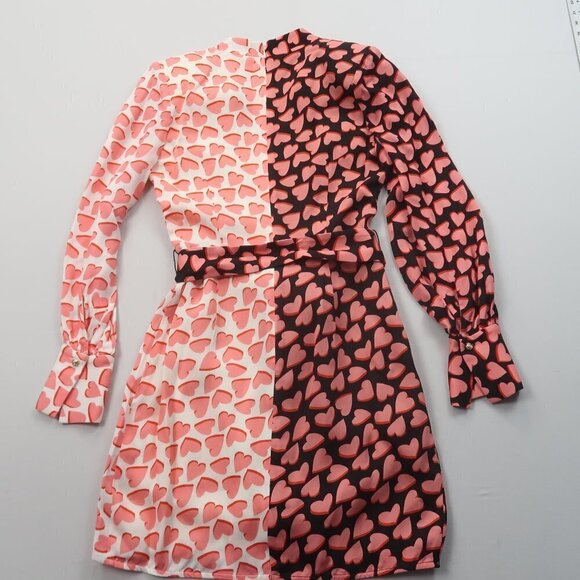 Rebecca Vallance Twin Hearts Faux Wrap Dress Size 4 NWT - Picture 7 of 13